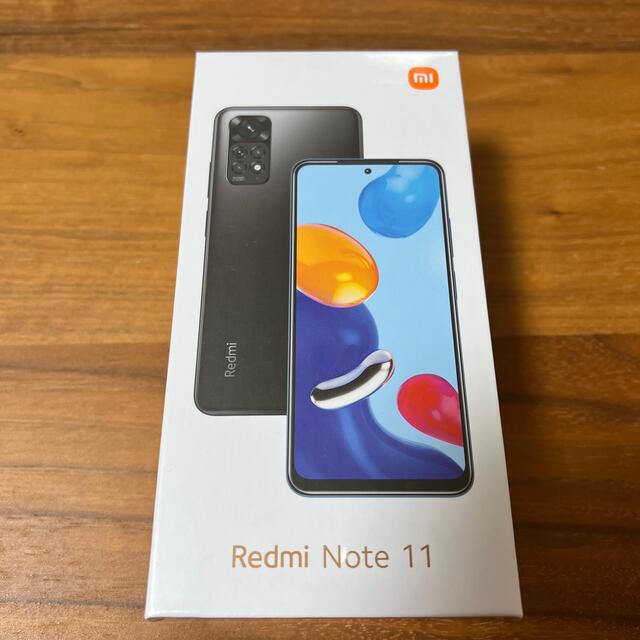 Redmi Note 11 グラファイトグレー　日本版15987mm幅