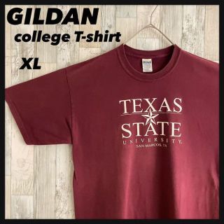 ギルタン(GILDAN)のGILDAN⭐️テキサス大学 カレッジロゴTシャツ プリントロゴ 半袖 ゆるだぼ(Tシャツ/カットソー(半袖/袖なし))