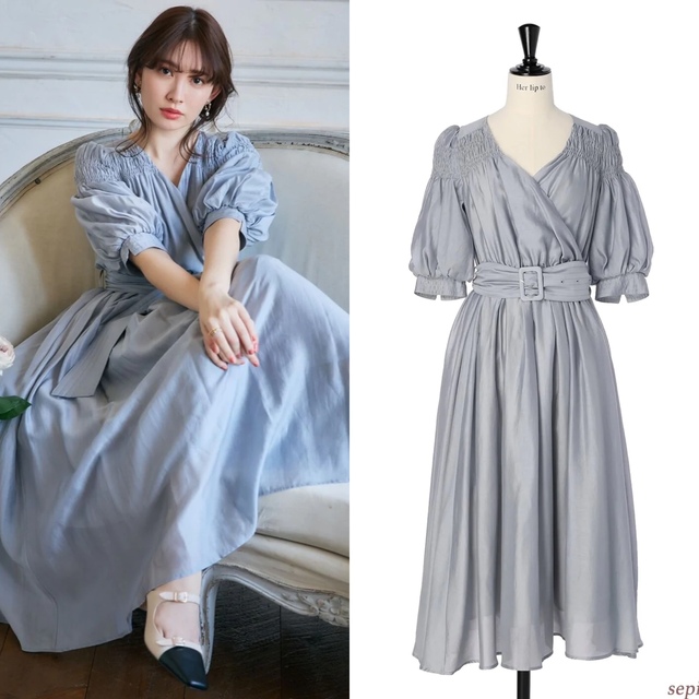 Herlipto Airy Volume Sleeve Dress