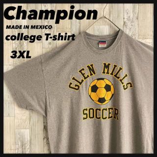 チャンピオン(Champion)のメキシコ製⭐️サッカー カレッジロゴTシャツ プリントロゴ 半袖シャツ ゆるだぼ(Tシャツ/カットソー(半袖/袖なし))