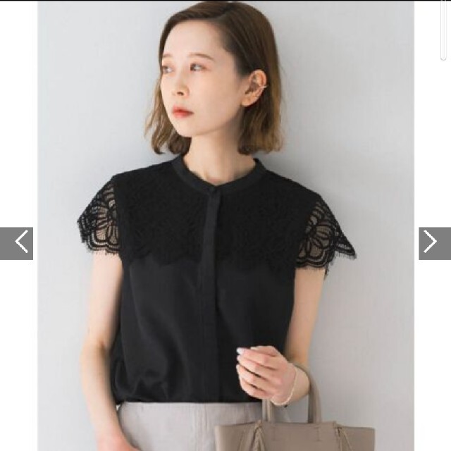 URBAN RESEARCH ROSSO - 新品未使用 アーバンリサーチロッソ ウォッシャブルヨークレースブラウス