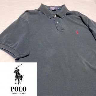 ポロラルフローレン(POLO RALPH LAUREN)の90s 古着 ポロ ラルフローレン 刺繍ロゴ ビッグシルエット ゆるだぼ(ポロシャツ)