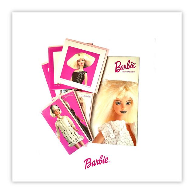 the art of barbie 6 cards and art book