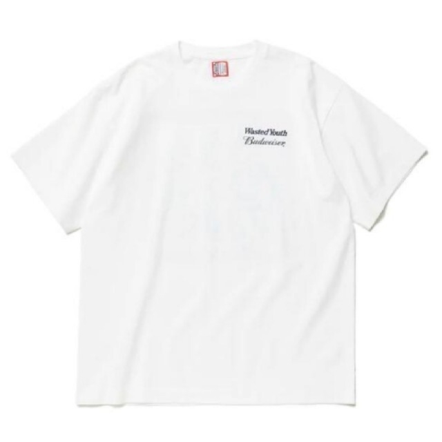 Wasted Youth x Budweiser S/S T　白　Lサイズ