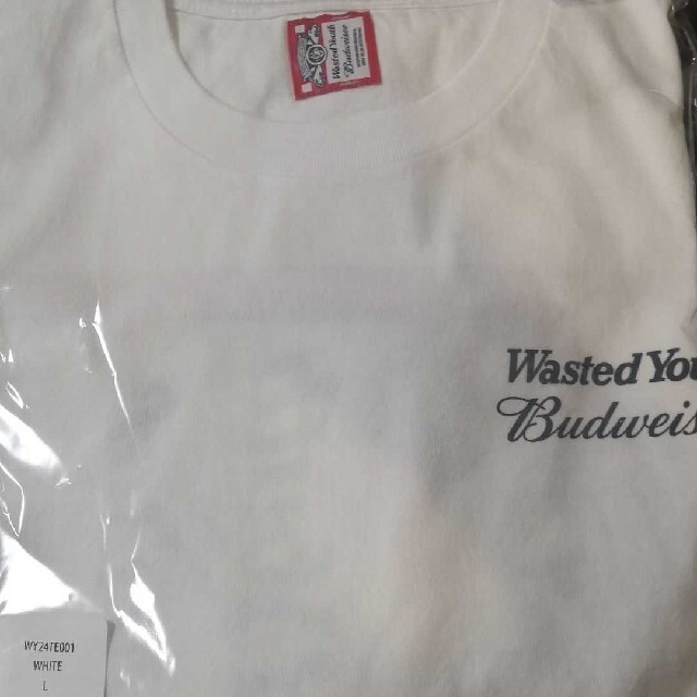 Wasted Youth x Budweiser S/S T　白　Lサイズ