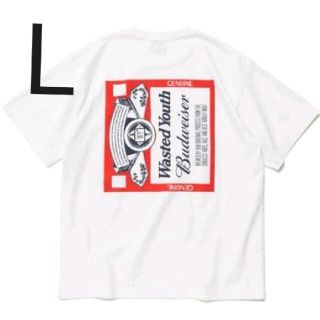 Wasted Youth x Budweiser S/S T　白　Lサイズ(Tシャツ/カットソー(半袖/袖なし))