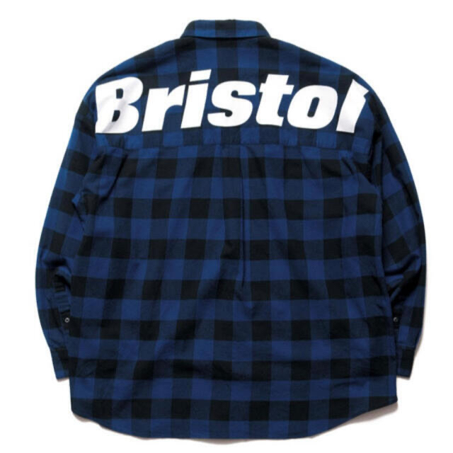 新品FCRB 21AW BIG LOGO FLANNEL BAGGY SHIRT メンズのトップス(シャツ)の商品写真