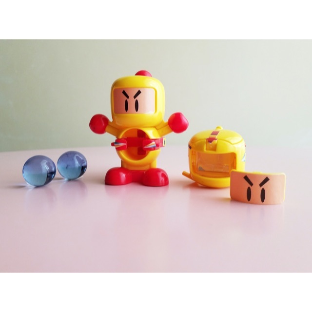 スーパービーダマン きいろボンバーマン スコープヘッド ☆当時 スーパービーダマン きいろボンバーマン スコープヘッド ☆当時