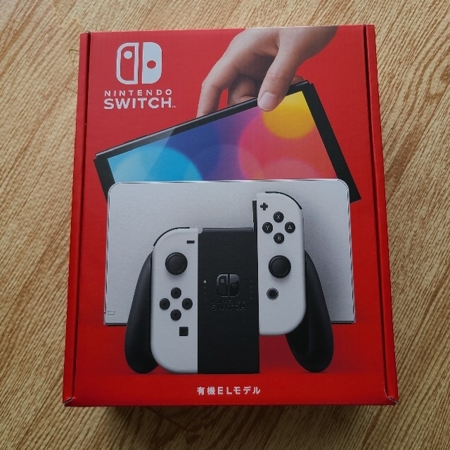 Nintendo Switch　有機elモデル　新品未開封 エンタメ/ホビーのゲームソフト/ゲーム機本体(家庭用ゲーム機本体)の商品写真