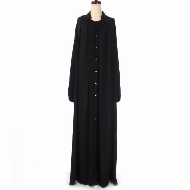 Ann Demeulemeester(アンドゥムルメステール)のアンドゥムルメステール 19SS マキシ シャツ ワンピース ドレス 36 黒 レディースのワンピース(ロングワンピース/マキシワンピース)の商品写真