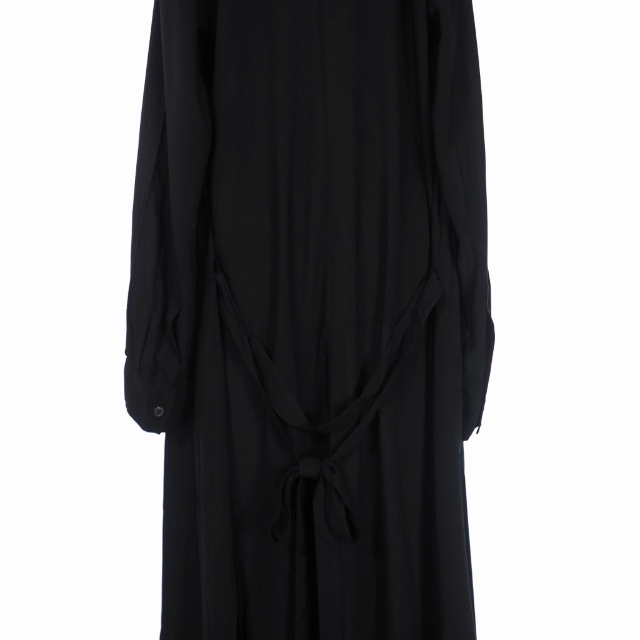 Ann Demeulemeester(アンドゥムルメステール)のアンドゥムルメステール 19SS マキシ シャツ ワンピース ドレス 36 黒 レディースのワンピース(ロングワンピース/マキシワンピース)の商品写真