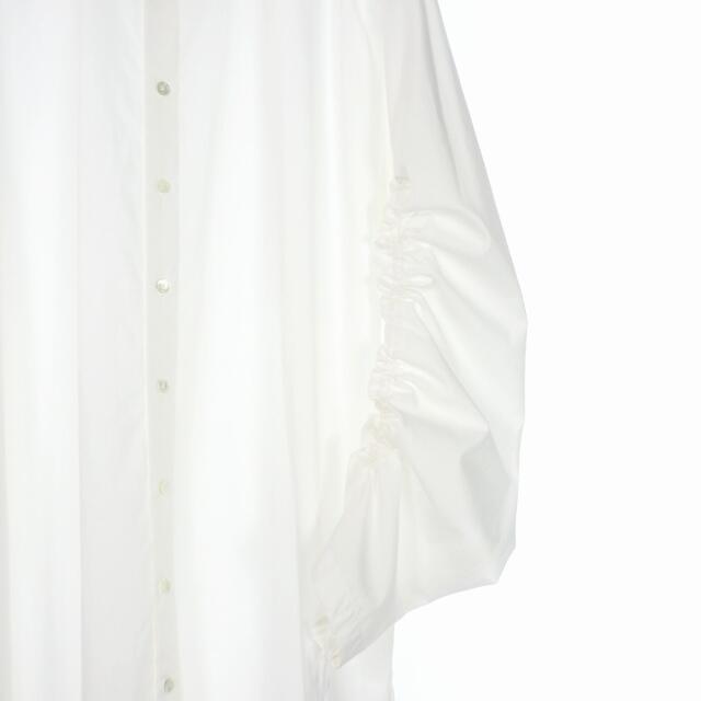 Ann Demeulemeester(アンドゥムルメステール)のアンドゥムルメステール 19SS シャーリング ロングシャツ XS ホワイト 白 メンズのトップス(シャツ)の商品写真