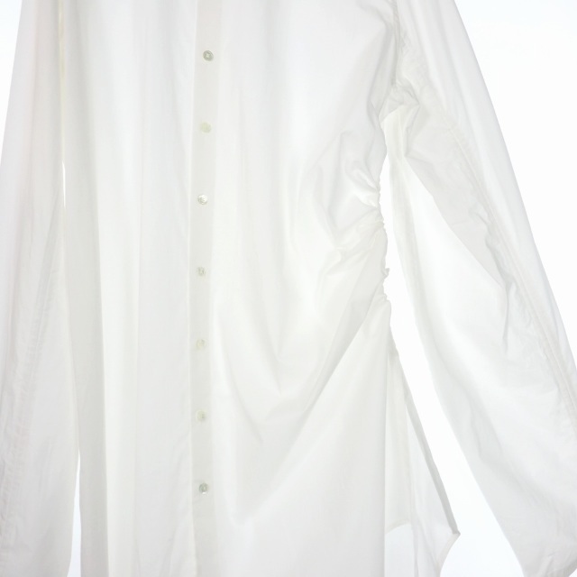 Ann Demeulemeester(アンドゥムルメステール)のアンドゥムルメステール 19SS シャーリング ロングシャツ XS ホワイト 白 メンズのトップス(シャツ)の商品写真