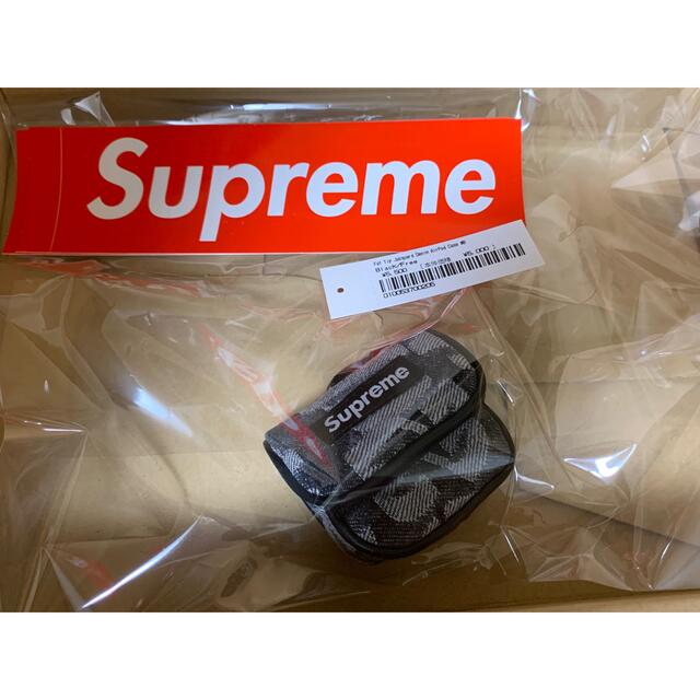 Supreme Fat Tip Denim AirPod Case BLACK