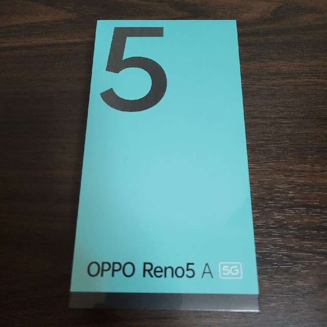 新品・未開封 OPPO Reno5 A　eSIM 版　アイスブルー シュリンク付スマートフォン本体