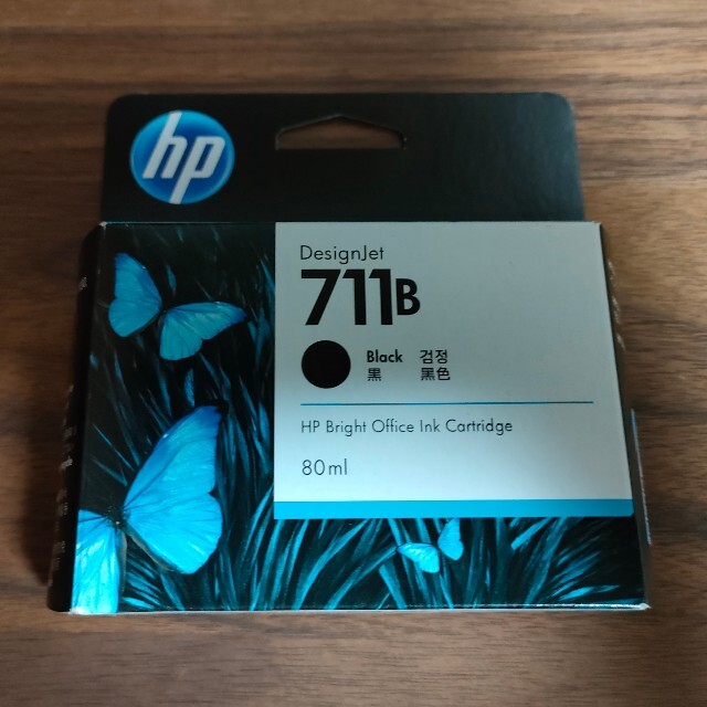 HP HP711B インクカートリッジ ブラック 80ml 3WX01A 1個 | フリマアプリ ラクマ