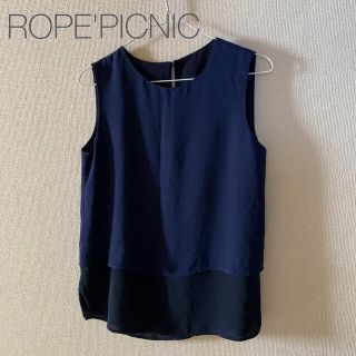 ロペピクニック(Rope' Picnic)のロペピクニック　レイヤード風ノースリーブトップス(カットソー(半袖/袖なし))