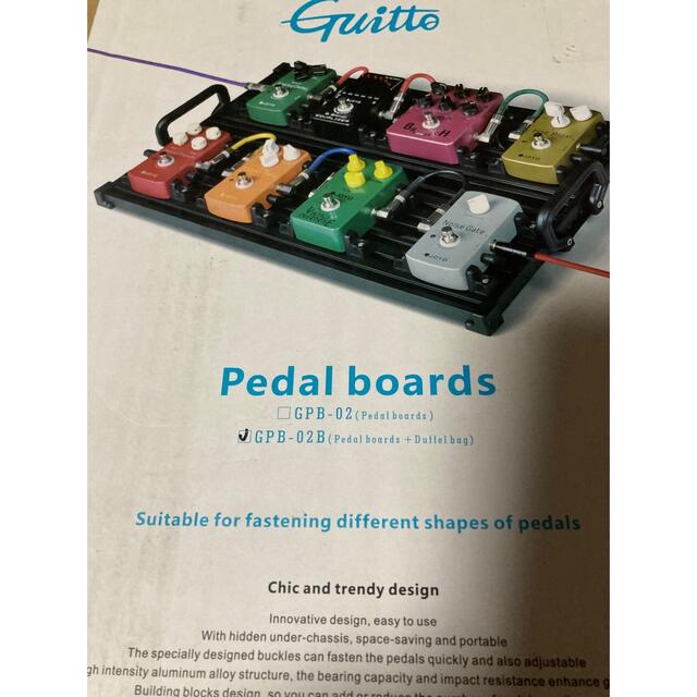 Guitto ギターエフェクター ボードペダルボード キャリングバッグ付きの通販 by まる's shop｜ラクマ