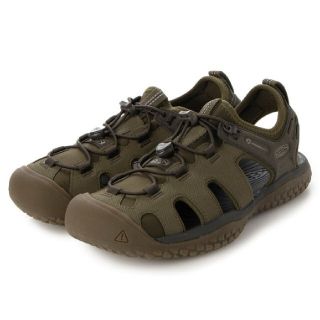 キーン(KEEN)のKEEN サンダル　新品♥️最安値　ソーラーサンダル　オリーブ色(サンダル)