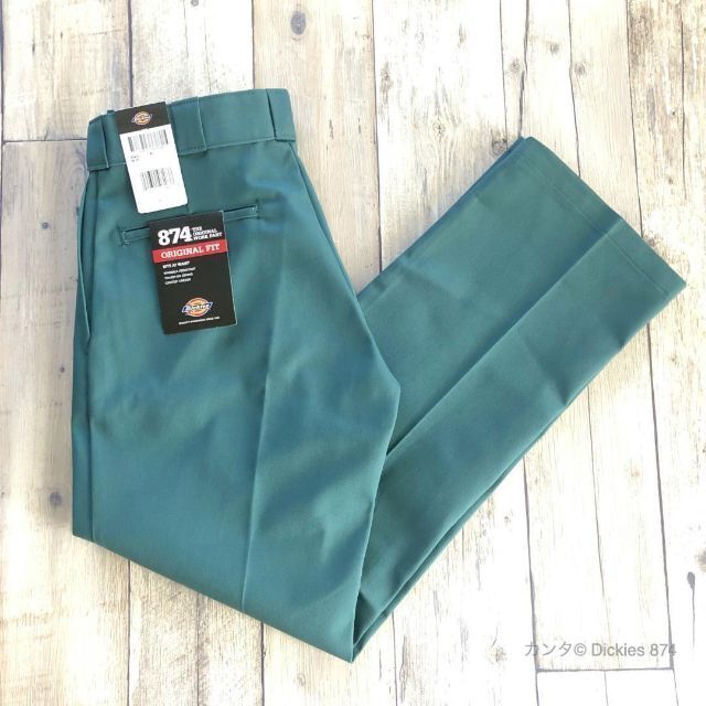 新品未使用　Dickies 874 リンカーングリーン　34×32 ワークパンツ