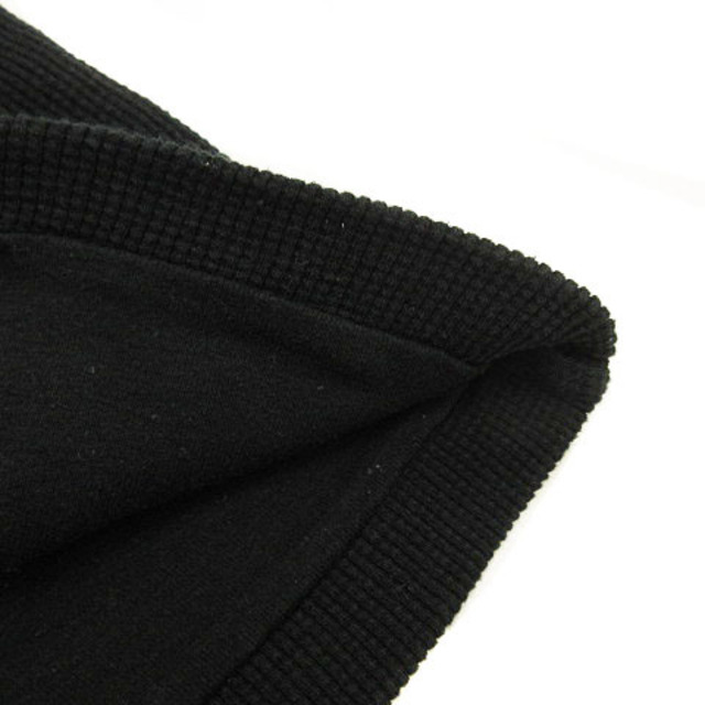 Ron Herman(ロンハーマン)のロンハーマン カットソー Tシャツ 長袖 ワッフル レイヤード風 黒 M メンズのトップス(Tシャツ/カットソー(七分/長袖))の商品写真