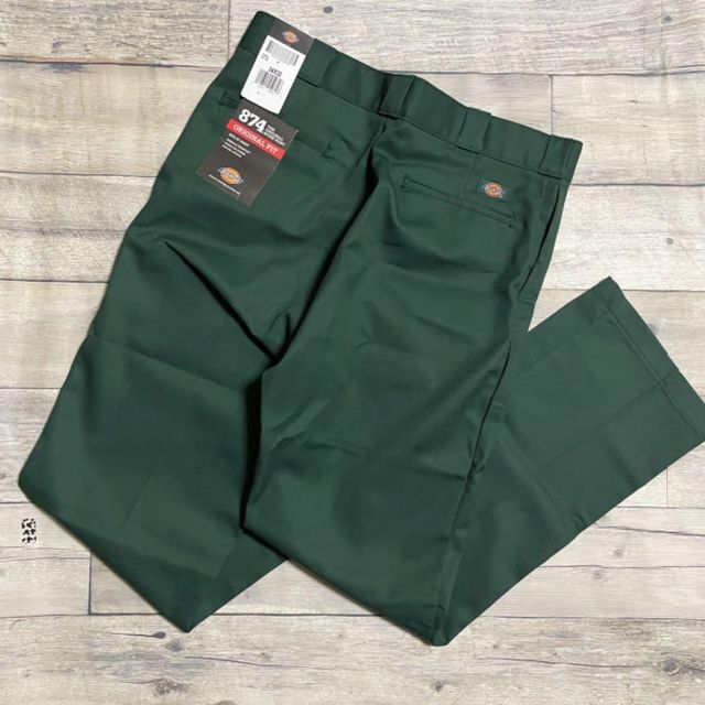 新品未使用　Dickies874  ハンターグリーン　34×30ワークパンツ