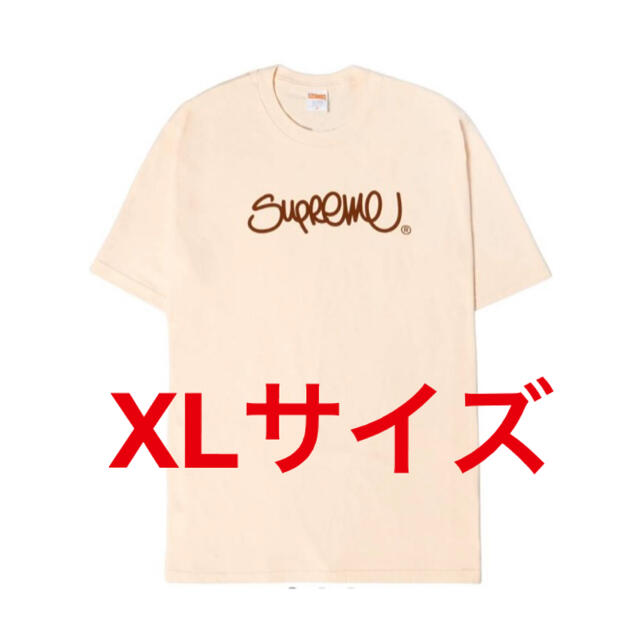 メンズSupreme Handstyle Tee "Natural" XLサイズ