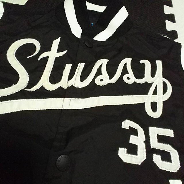 STUSSY - 希少ステューシー35周年☆星条旗ボタンナップ濃紺 STUSSY - 希少ステューシー35周年☆星条旗ボタンナップ濃紺