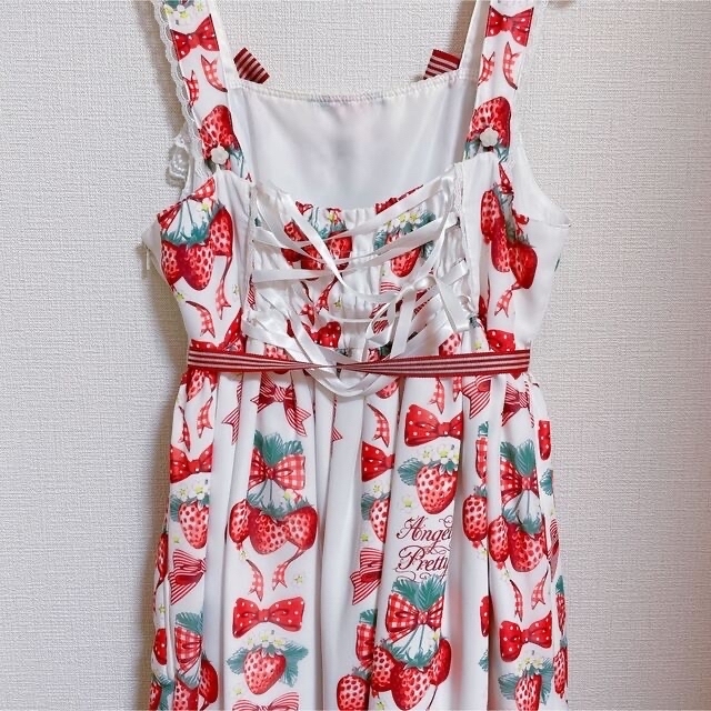 Angelic Pretty(アンジェリックプリティー)のStrawberry DollJSK3点セット レディースのワンピース(ひざ丈ワンピース)の商品写真