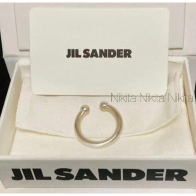 ★新品【JIL SANDER】Silver Open リング (Lサイズ)