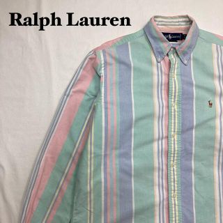 ラルフローレン(Ralph Lauren)のRalph Laurenラルフローレン90s マルチストライプ 刺繍 長袖シャツ(シャツ)