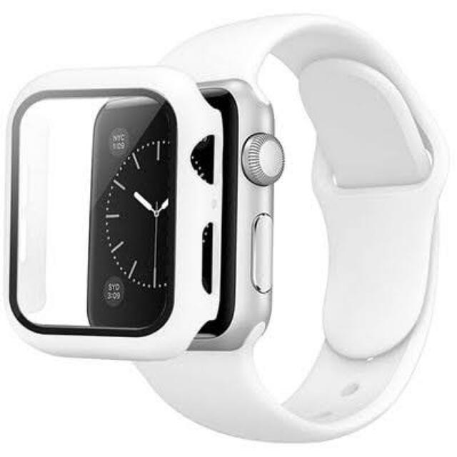 RA4☆Apple Watch FKMラバーバンド　クリアケース　カバー　ベルト