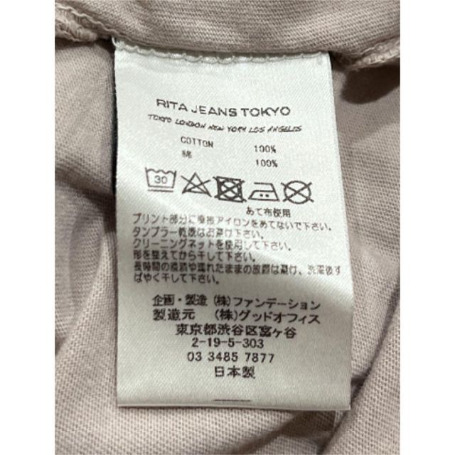 RITA JEANS TOKYO - リタジーンズトウキョウ RITA JEANS TOKYO Tシャツ ...