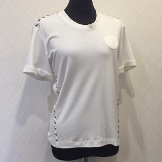 ルイヴィトン(LOUIS VUITTON)のLOUIS VUITTON ルイヴィトン コットン Tシャツ ホワイト スタッズ(Tシャツ/カットソー(半袖/袖なし))