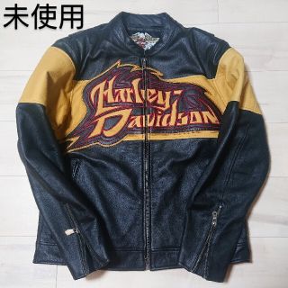 ハーレーダビッドソン(Harley Davidson)のHARLEY-DAVIDSON❇️レザー シングルライダースジャケット  バイク(レザージャケット)