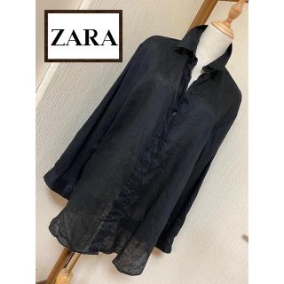 ザラ(ZARA)のザラ　ZARA  ブラウス　シャツ　リネン　新品未使用(シャツ/ブラウス(長袖/七分))