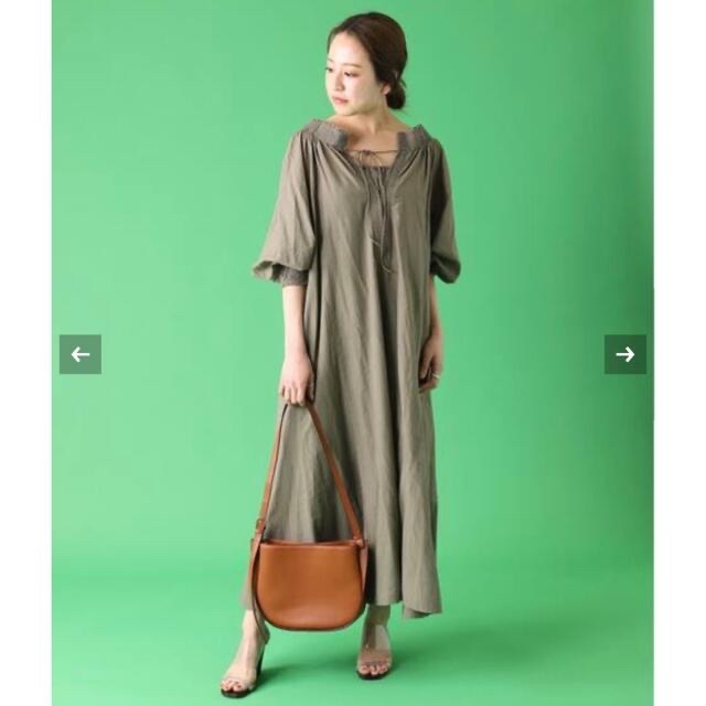 Plage 新品★ コットン ハンドタックワンピース 36サイズ★