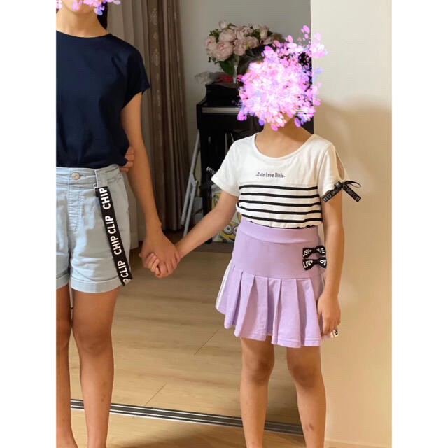 プリーツキューロット+夏服7点セット+ソックスまとめ売り 130の通販 ... 女の子夏服まとめ売り 130