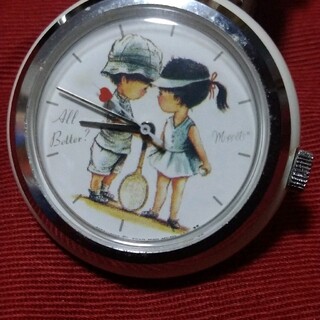 セイコー(SEIKO)の【希少】SEIKO moppets（モペット）テニスカップル手巻式腕時計　レトロ(腕時計(アナログ))