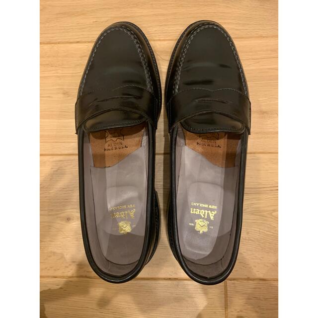 Alden(オールデン)の美品 オールデン ALDEN 987 ブラック コードバン ローファー  メンズの靴/シューズ(ドレス/ビジネス)の商品写真