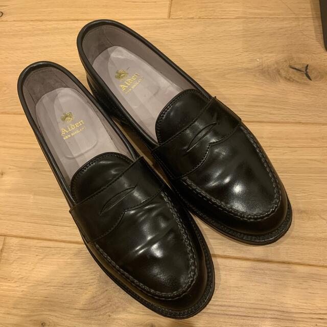 Alden(オールデン)の美品 オールデン ALDEN 987 ブラック コードバン ローファー  メンズの靴/シューズ(ドレス/ビジネス)の商品写真