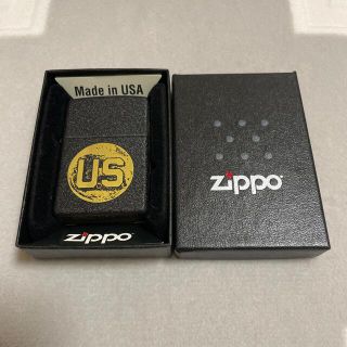 ジッポー(ZIPPO)のジッポ　zippo U.S ブラック　クラッケル(タバコグッズ)