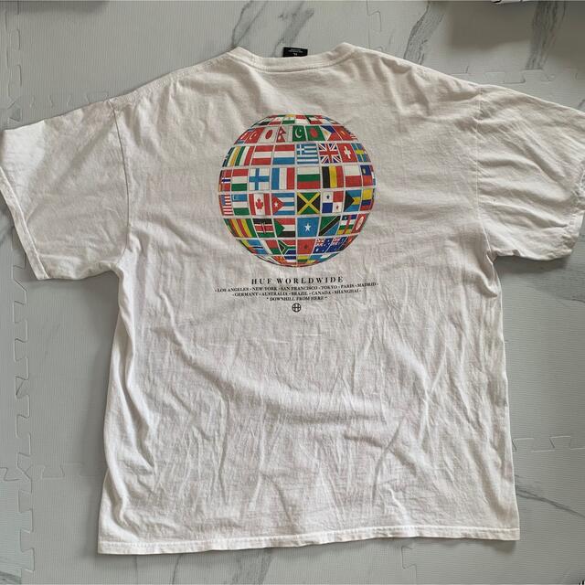 HUF(ハフ)のHUF ハフ 半袖 Tシャツ 国旗 ホワイト 白 XL メンズのトップス(Tシャツ/カットソー(半袖/袖なし))の商品写真