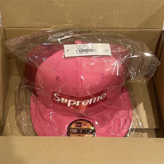 Supreme New Era Box Logo Mesh Cap Pink 1