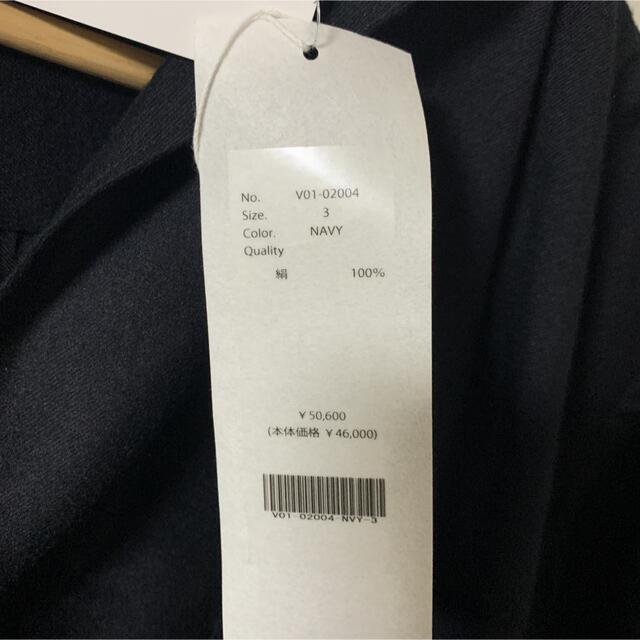 【COMOLI】22SSシルクネルスキッパーシャツ セットアップ size:3