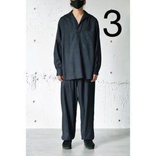 COMOLI 22SS シルクネルスキッパーシャツ 1