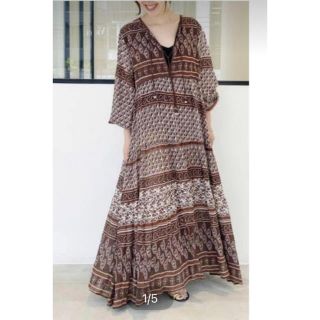 アパルトモンドゥーズィエムクラス(L'Appartement DEUXIEME CLASSE)のL'Appartement ◆ブルーボヘム◆Printed Long Dress(ロングワンピース/マキシワンピース)