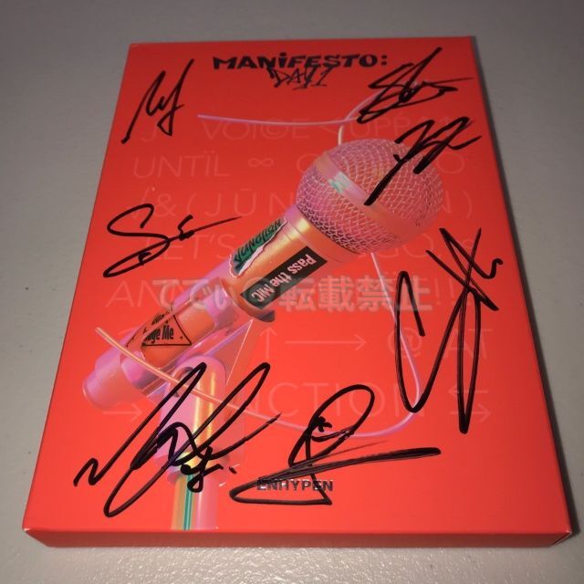 ENHYPEN 直筆サイン 3rdミニアルバム「MANIFESTO:DAY 1」 ENHYPEN 直筆サイン 3rdミニアルバム「MANIFESTO:DAY 1」