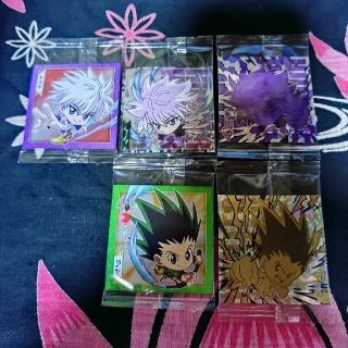 バンダイ(BANDAI)のHUNTER×HUNTER　ウエハース　WHR　キルア、ゴン　SRキルア他　匿名(キャラクターグッズ)