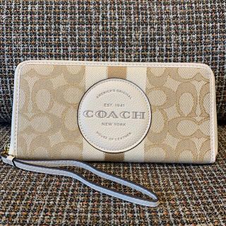 コーチ(COACH)の本体のみ　9073  長財布　アイボリーシグネチャー　新作(財布)